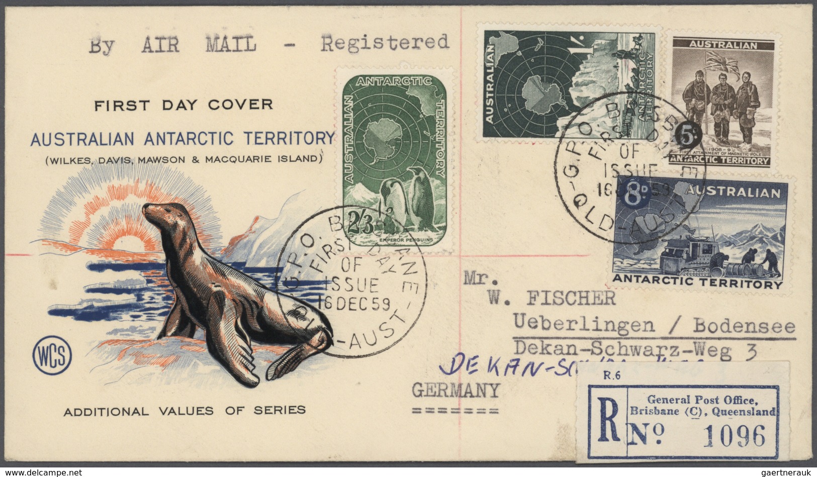 Australien: 1916/1965 (ca.), accumulation with about 320 covers incl. several FDC’s and some postal