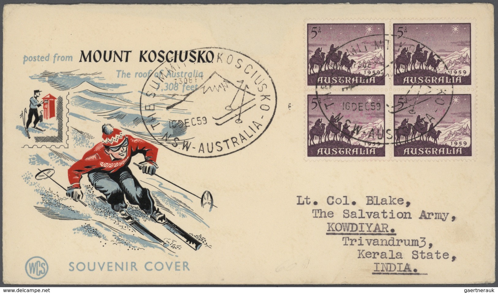 Australien: 1916/1965 (ca.), accumulation with about 320 covers incl. several FDC’s and some postal