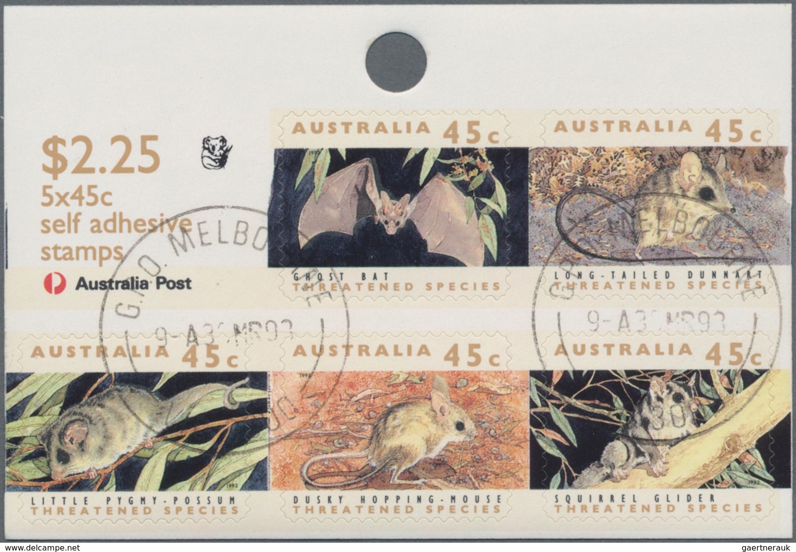 Australien - Markenheftchen: 1982/1995 (ca.), duplicated accumulation with about 600 booklets incl.
