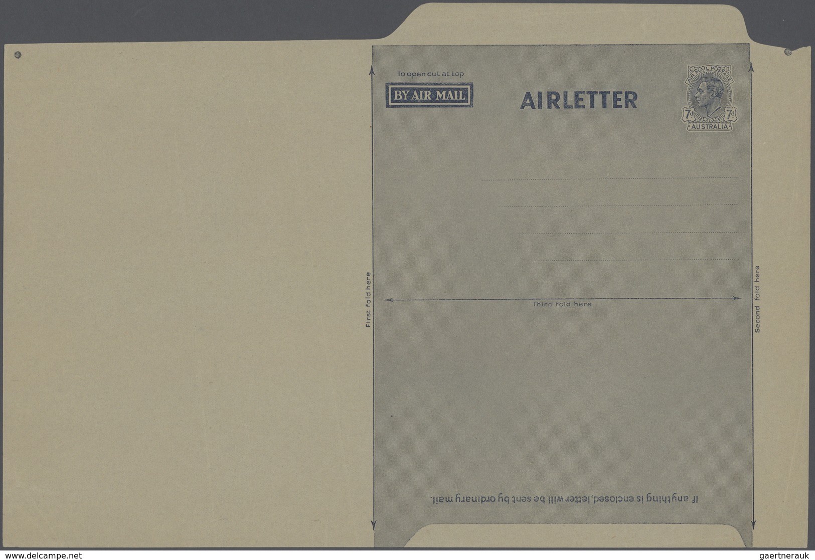 Australien - Ganzsachen: 1945/1981 (ca.), Accumulation With Approx. 2.300 UNFOLDED AIRLETTERS And AE - Entiers Postaux