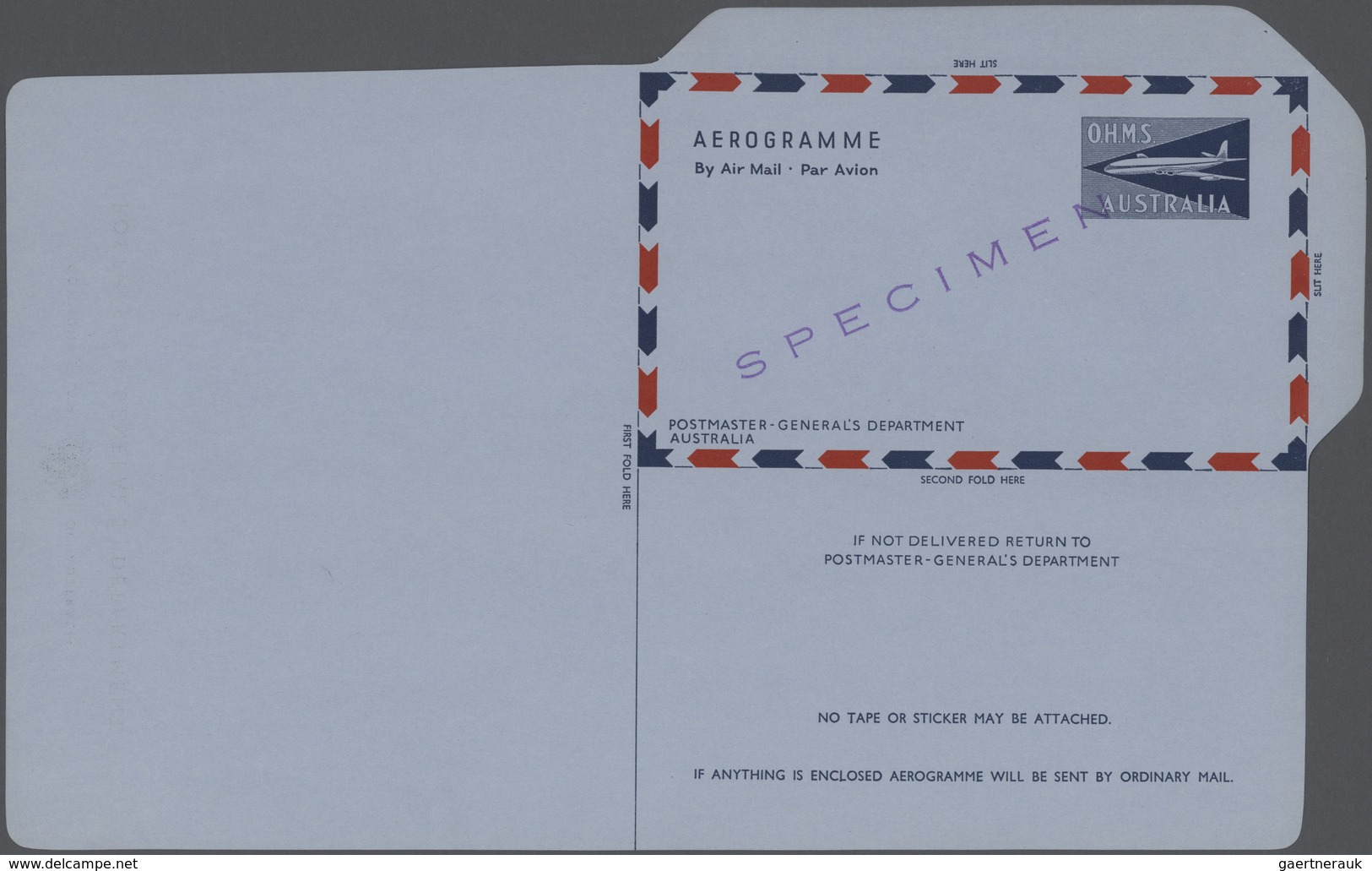 Australien - Ganzsachen: 1945/1981 (ca.), Accumulation With Approx. 2.300 UNFOLDED AIRLETTERS And AE - Postal Stationery