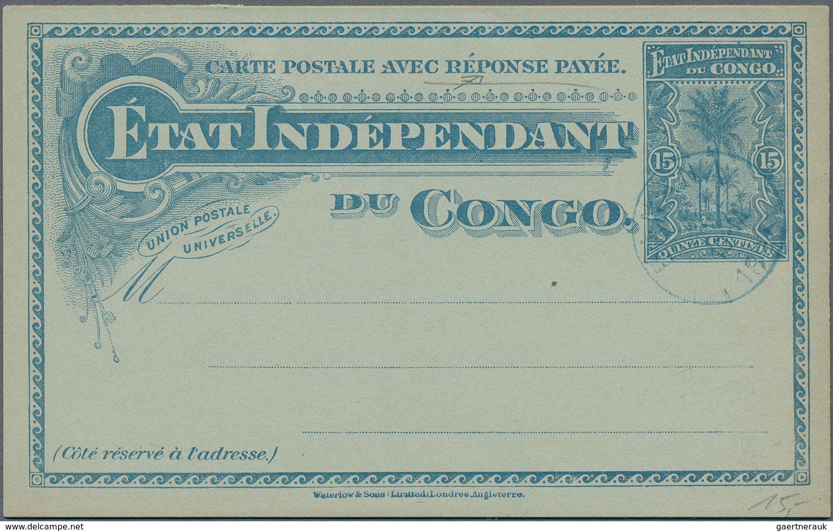 Belgisch-Kongo: 1897/1946, Group Of 18 Covers/cards Incl. Used Stationeries (also Reply Card!), Very - Collections