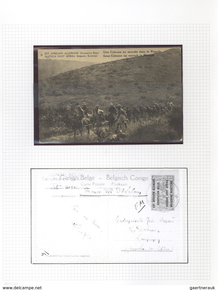 Belgisch-Kongo: 1918 (ab Ca.), Sammlung Von 37 Ganzstücken Mit Bezug Auf Belgisch Kongo, Dabei Etlic - Collections