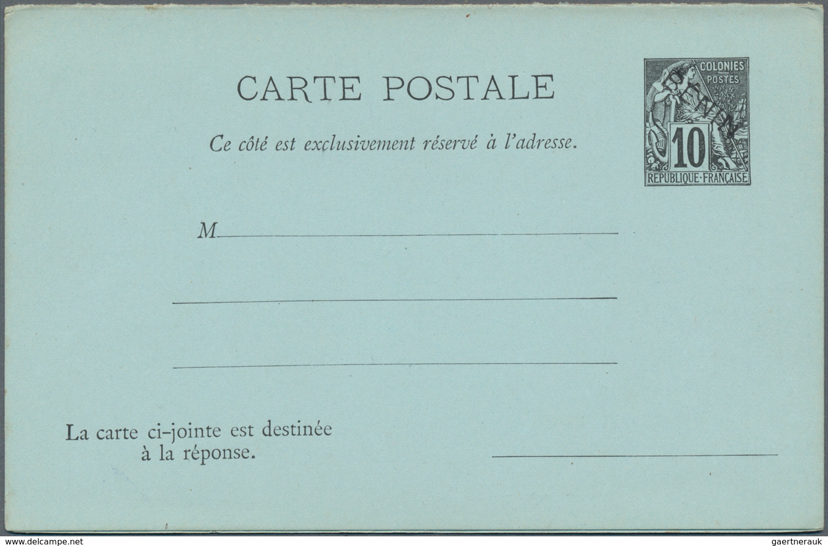 Benin: 1892/94 Ca. 170 Exclusively Unused Postal Stationery, Besides, Postal Stationery Cards, Card - Other & Unclassified