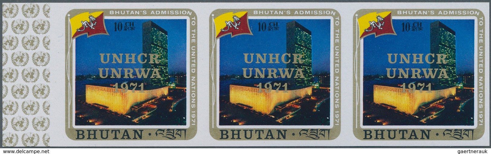 Bhutan: 1966/1971, Lot Of 14.735 IMPERFORATE Stamps And Souvenir Sheets MNH, Showing Various Topics - Bhoutan