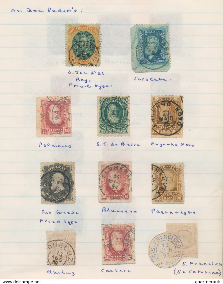 Brasilien: 1869/1900, Beautiful Lot Of More Than 260 Stamps, Mostly Don Pedro Issues, With Clear And - Oblitérés