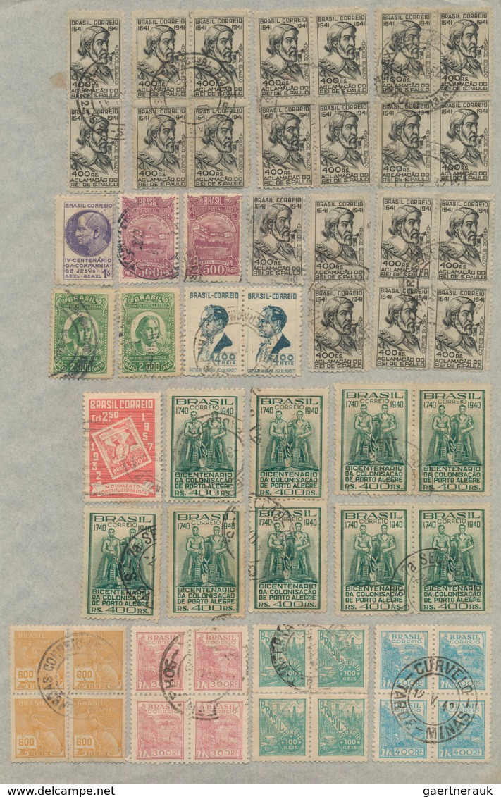 Brasilien: 1900/1960 (ca.), Mainly From 1920, Very Comprehensive Accumulation Of Apprx. 30.000 Mainl - Used Stamps