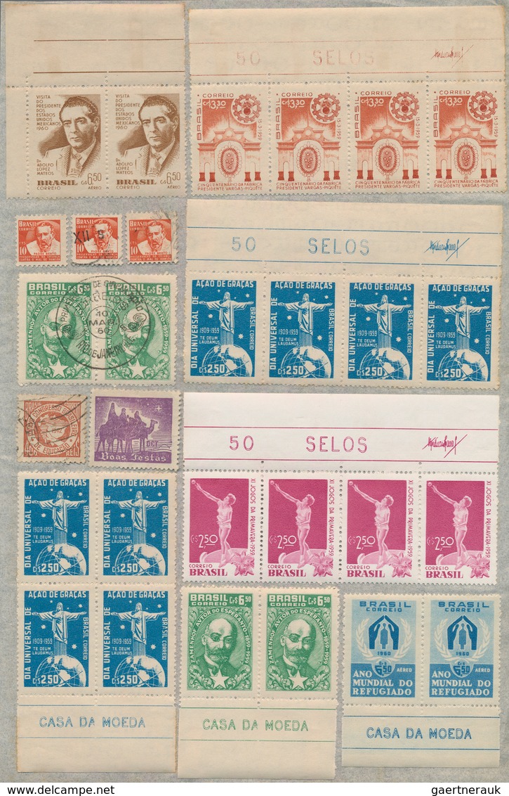 Brasilien: 1900/1960 (ca.), Mainly From 1920, Very Comprehensive Accumulation Of Apprx. 30.000 Mainl - Usados