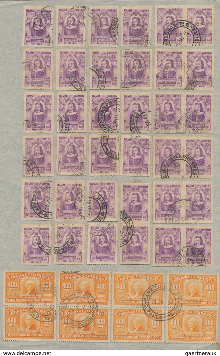 Brasilien: 1900/1960 (ca.), mainly from 1920, very comprehensive accumulation of apprx. 30.000 mainl