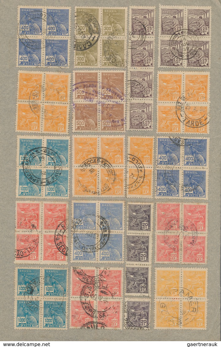 Brasilien: 1930/1960, Definitve Series "Vovo" And "Netinha", Very Comprehensive Accumulation Of Appr - Used Stamps