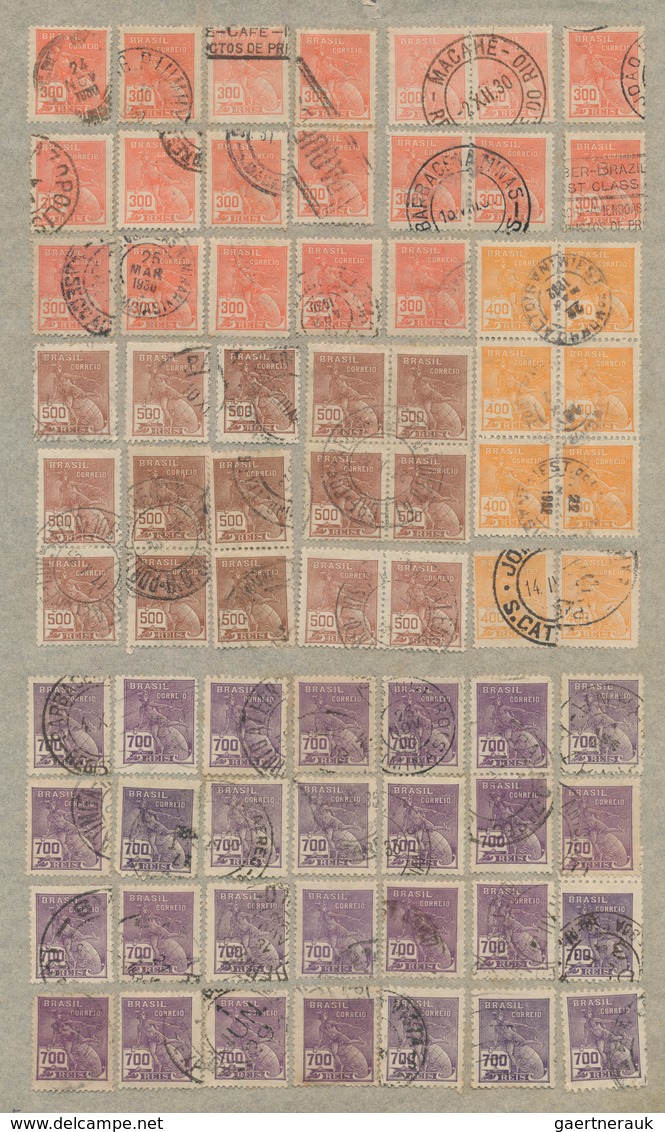 Brasilien: 1930/1960, Definitve Series "Vovo" And "Netinha", Very Comprehensive Accumulation Of Appr - Used Stamps