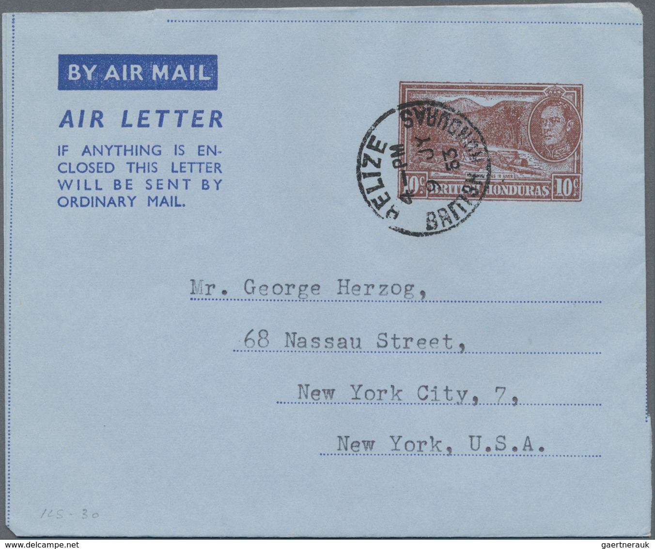 Britisch-Honduras: 1890/1956 Ca. 110 Unused/CTO-used And Commercially Used Postal Stationeries, Incl - Britisch-Honduras (...-1970)