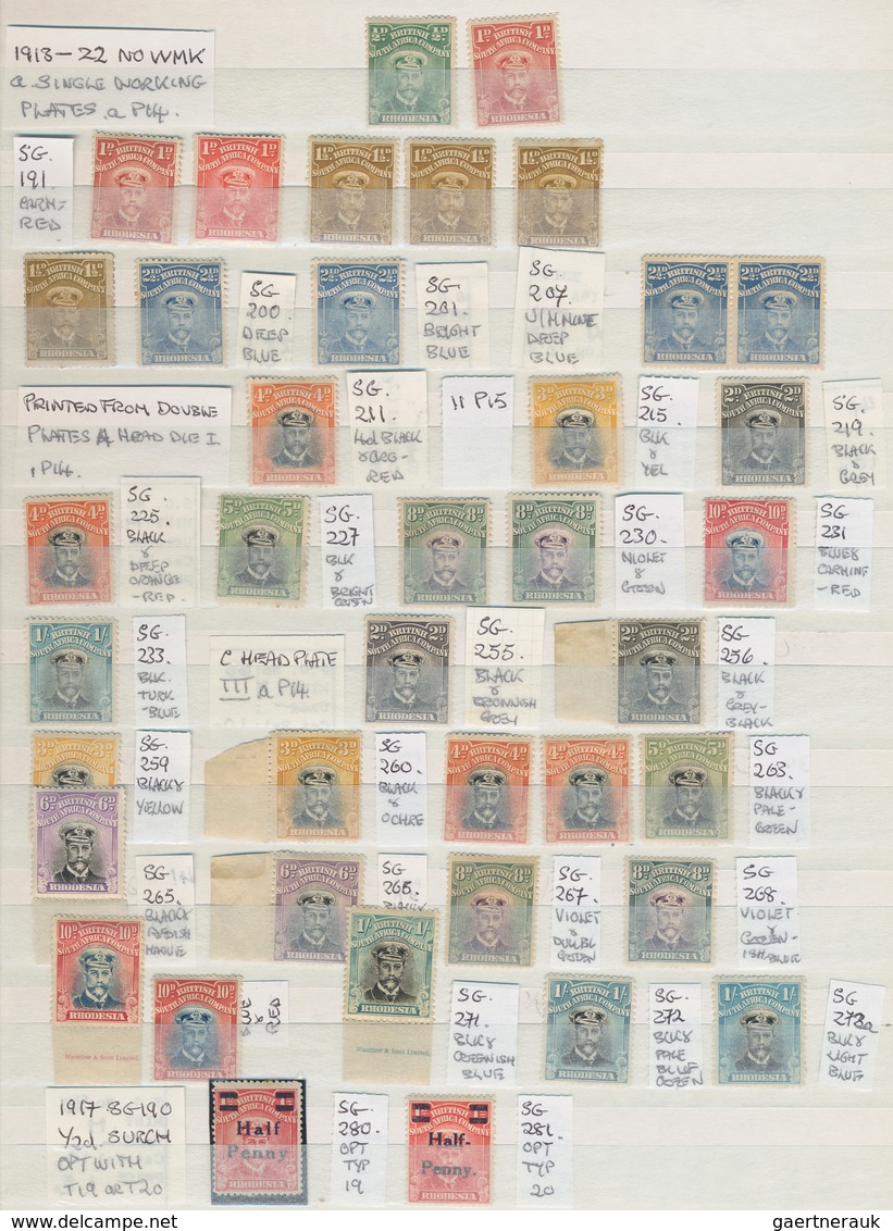 Britische Südafrika-Gesellschaft: 1913/1923 (ca.), ADMIRALS, Collection/accumulation Of 39 Mint And - Zonder Classificatie