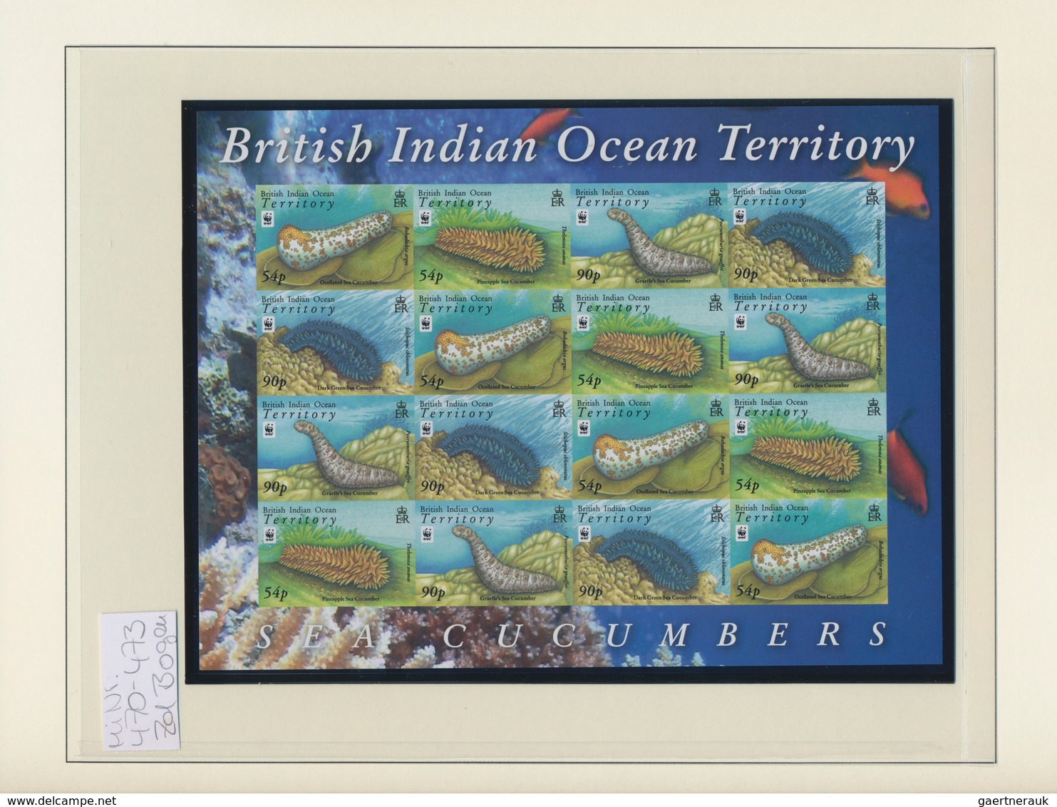 Britisches Territorium Im Indischen Ozean: 2001/2012. You Will Probably Never Have Seen Such A Colle - Autres & Non Classés