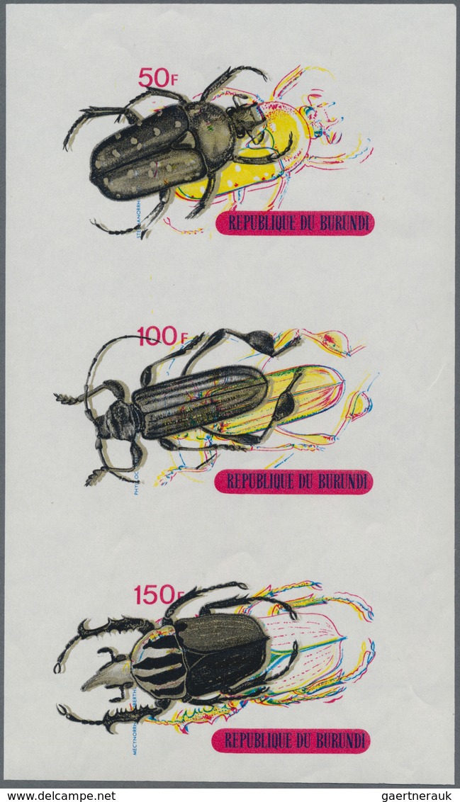 Burundi: 1965/1980 (ca.), Duplicated Accumulation In Large Box With Mostly IMPERFORATE Single Stamps - Collections