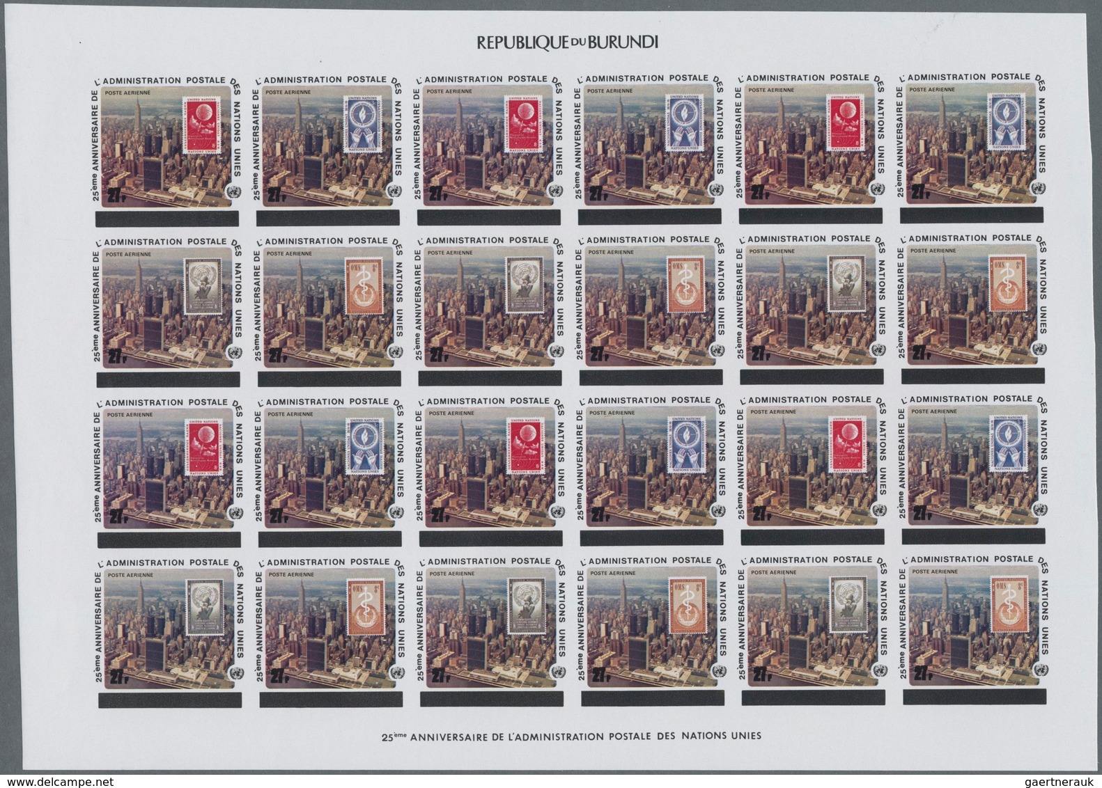Burundi: 1965/1980 (ca.), Duplicated Accumulation In Large Box With Mostly IMPERFORATE Single Stamps - Colecciones