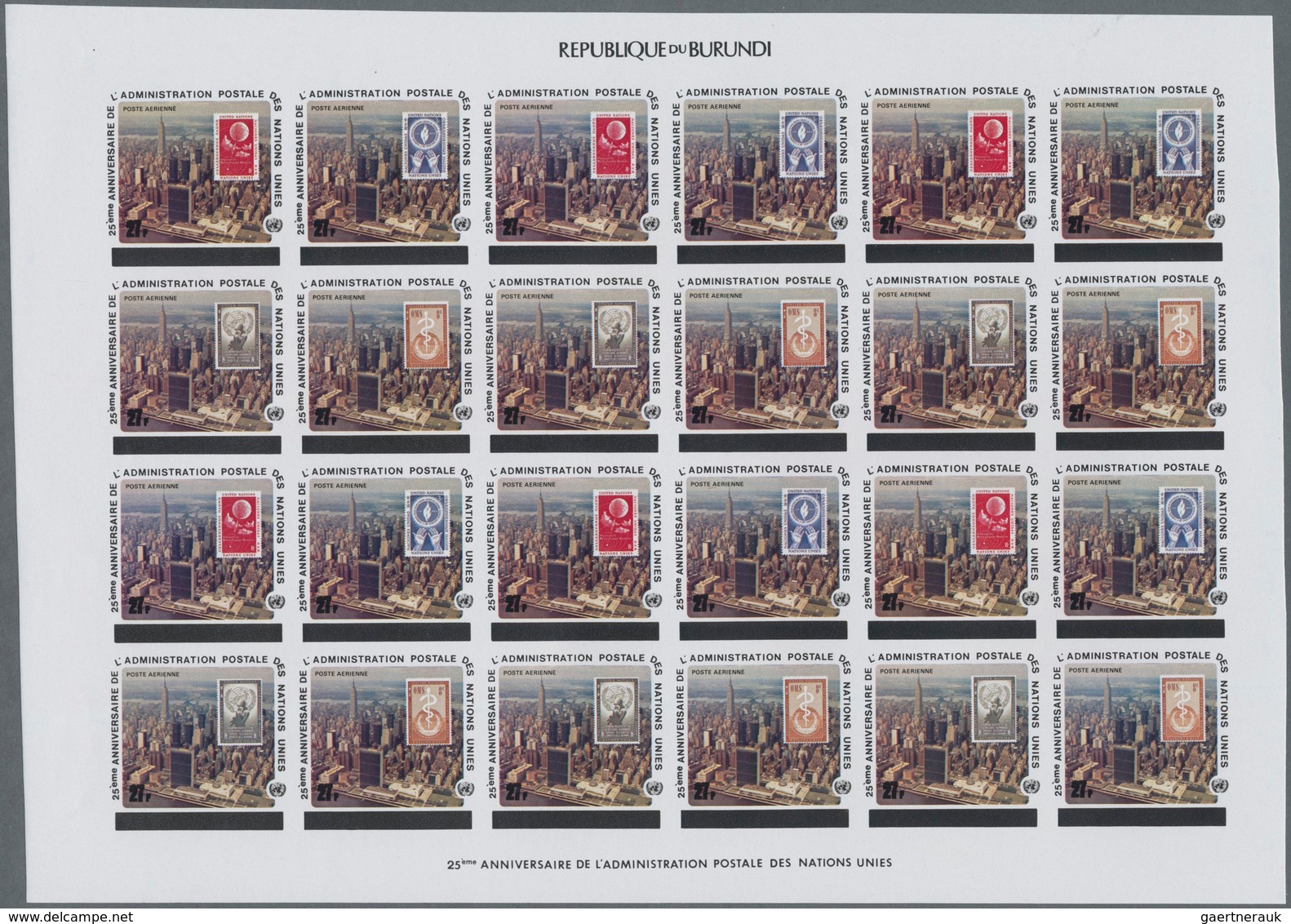 Burundi: 1965/1980 (ca.), Duplicated Accumulation In Large Box With Mostly IMPERFORATE Single Stamps - Sammlungen