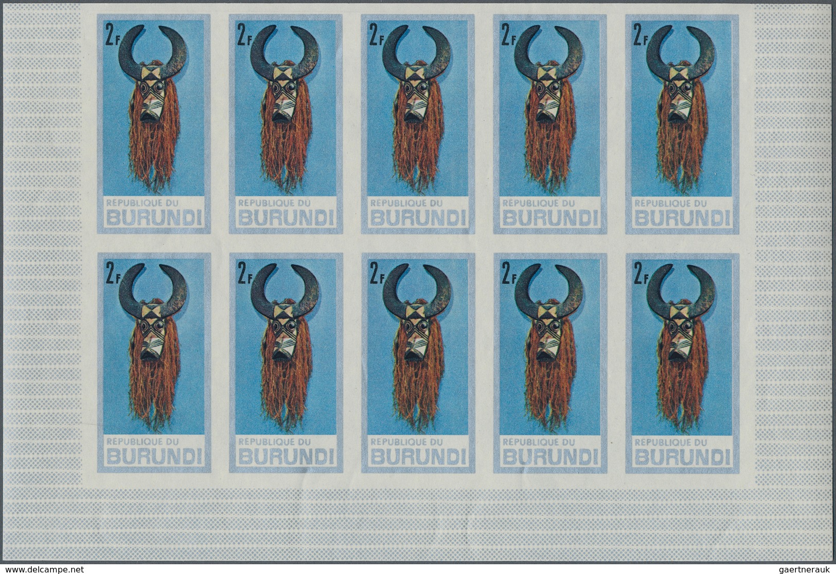 Burundi: 1966/1970, Lot Of 5756 IMPERFORATE (instead Of Perforate) Stamps MNH, Showing Various Topic - Sammlungen