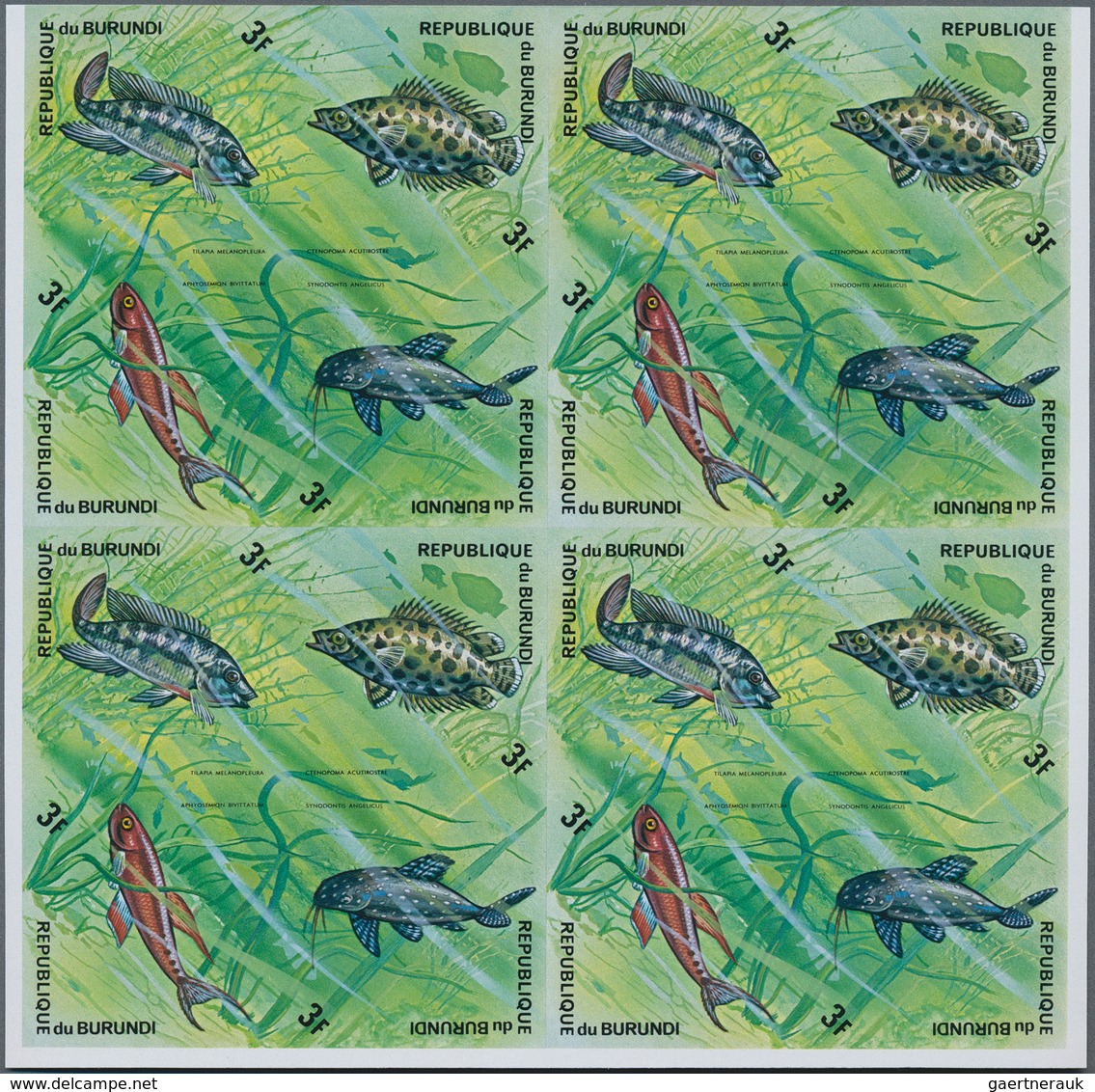 Burundi: 1970/1992. Lot of 9,895 IMPERFORATE stamps, souvenir and miniature sheets showing various i