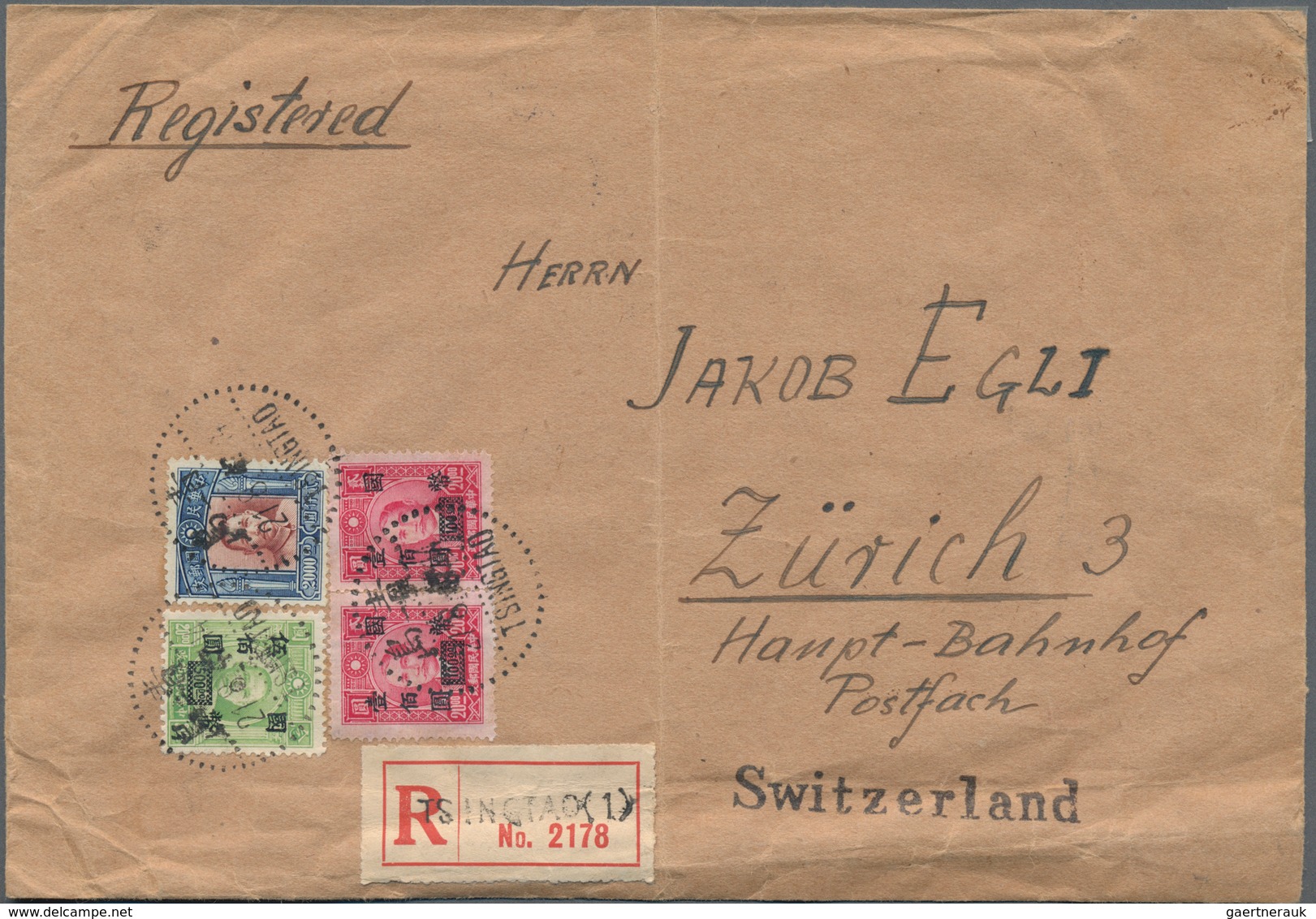China: 1900/84 (ca.), Ppc (10), Covers To Switzerland 1929/47 (2) And 1970s/80s To HK (29). - Andere & Zonder Classificatie