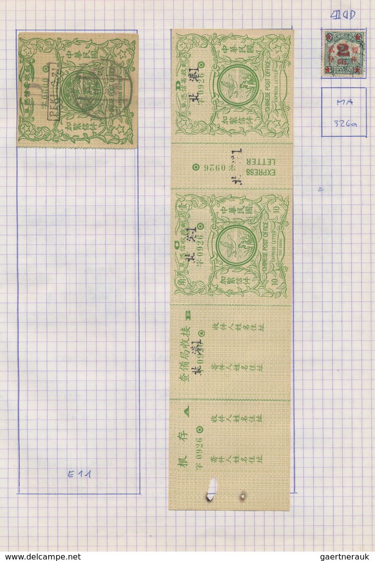 China: 1912/47, Collection On Self-made Album Pages, From The Coiling Dragon Overprints, Early Comme - Other & Unclassified