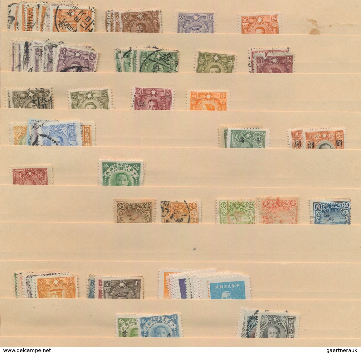 China: 1912/50 (ca.), Republic Mint And Used Inc. Provinces Inc. Early Taiwan And Dues/postal Saving - Otros & Sin Clasificación