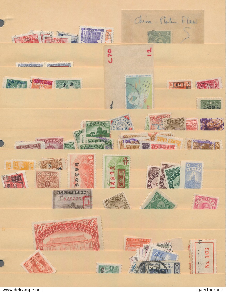 China: 1912/50 (ca.), Republic mint and used inc. provinces inc. early Taiwan and dues/postal saving