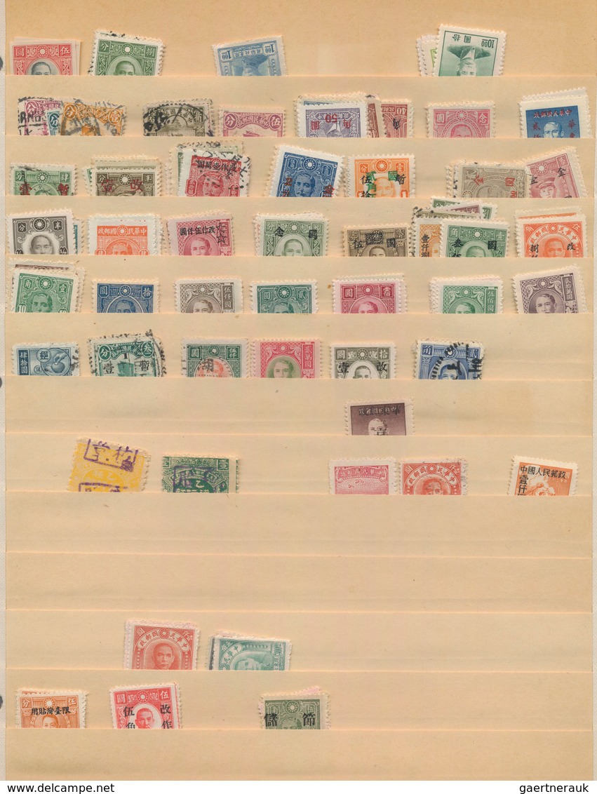 China: 1912/50 (ca.), Republic mint and used inc. provinces inc. early Taiwan and dues/postal saving