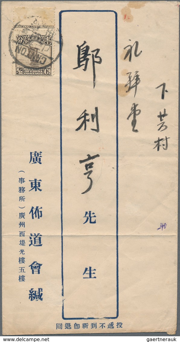 China: 1923/35 (ca.), Junk/SYS/martyrs, Inland Covers (41 + 1 New Years Greeting Card) Inc. About Ha - Otros & Sin Clasificación