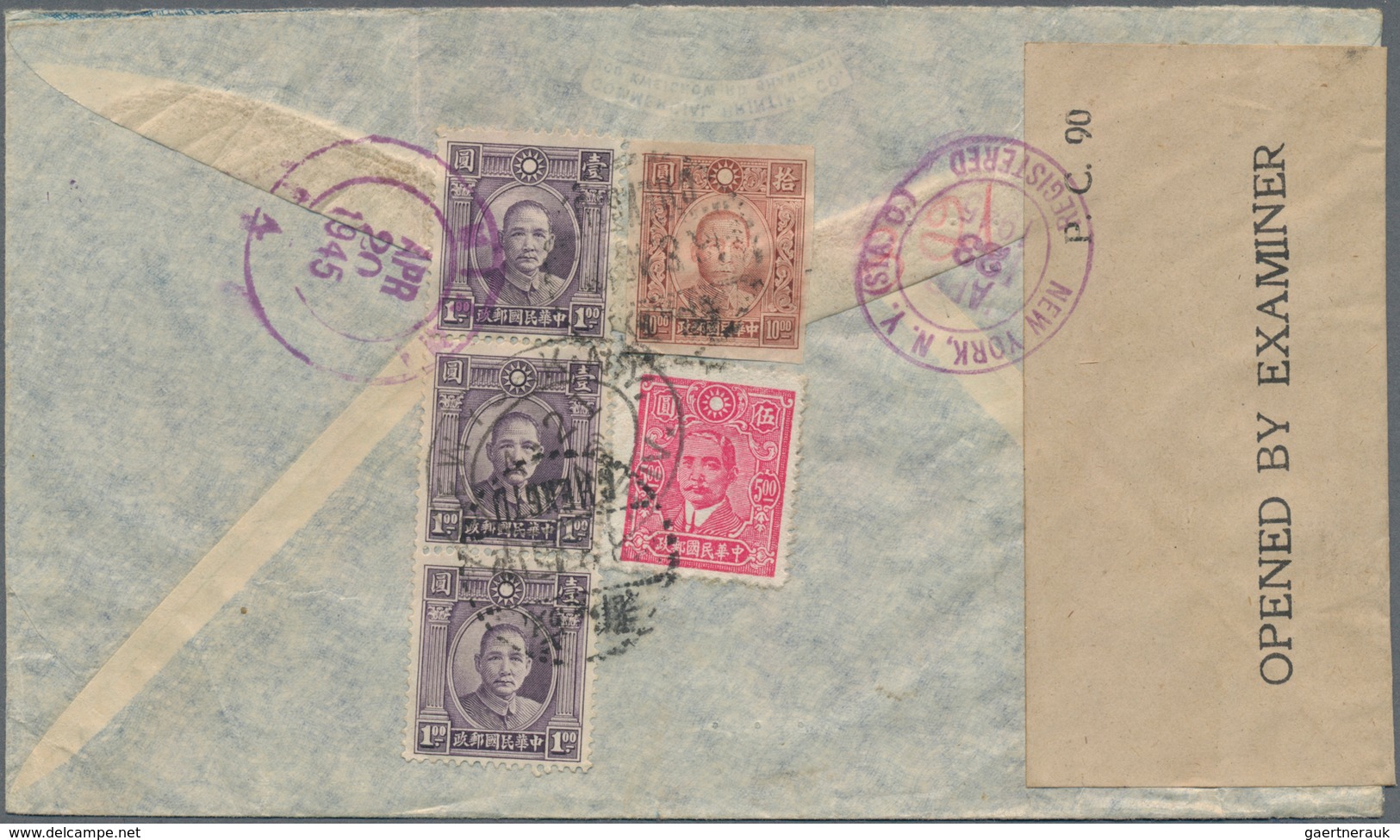 China: 1923/47, Covers (18) Used Inland Or Foreign, Junks/martyrs/Dr. Sun, Inc. Registration And Air - Sonstige & Ohne Zuordnung