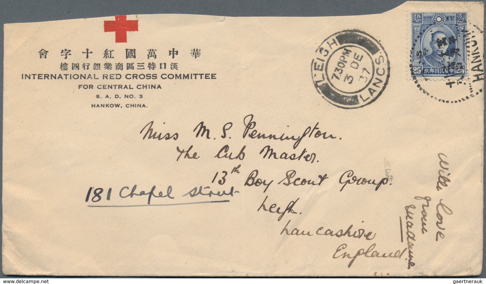 China: 1931/41, SYS and martyrs, covers (36 inc. one used ppc) all to foreign and many to Switzerlan