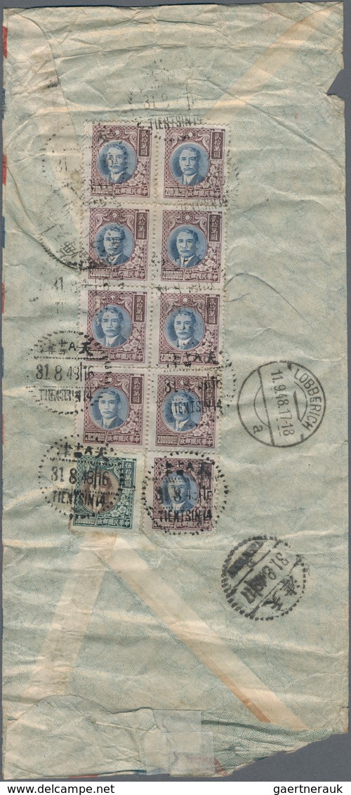 China: 1936/48, covers to Germany: from China (2), Manchoukuo (3), HK postwar (4), also Taiwan/PRC 1