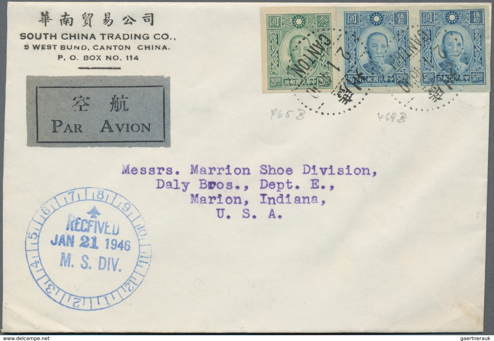 China: 1943/46, Various Unoverprinted SYS On Covers (15) Mostly Used Foreign Inc. To Norway And Ital - Andere & Zonder Classificatie