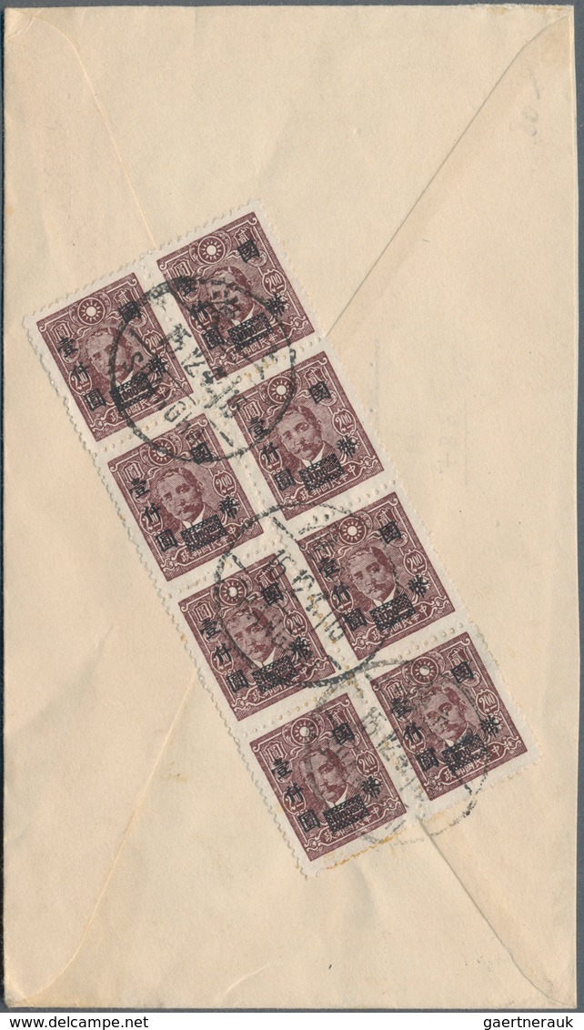 China: 1946/48, National Currency Surcharges On Covers (27) Inland Or Foreign Inc. Registration/airm - Altri & Non Classificati