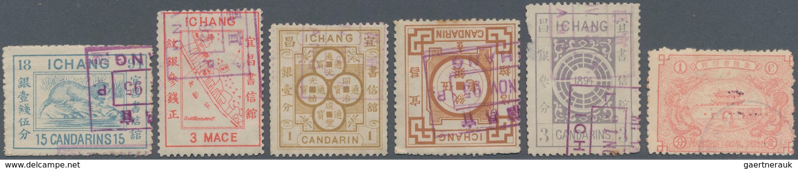 China - Lokalausgaben / Local Post: 1892/97, Amoy-Wuhu, Collection Of LPO Mint/used On Stockcards, I - Other & Unclassified