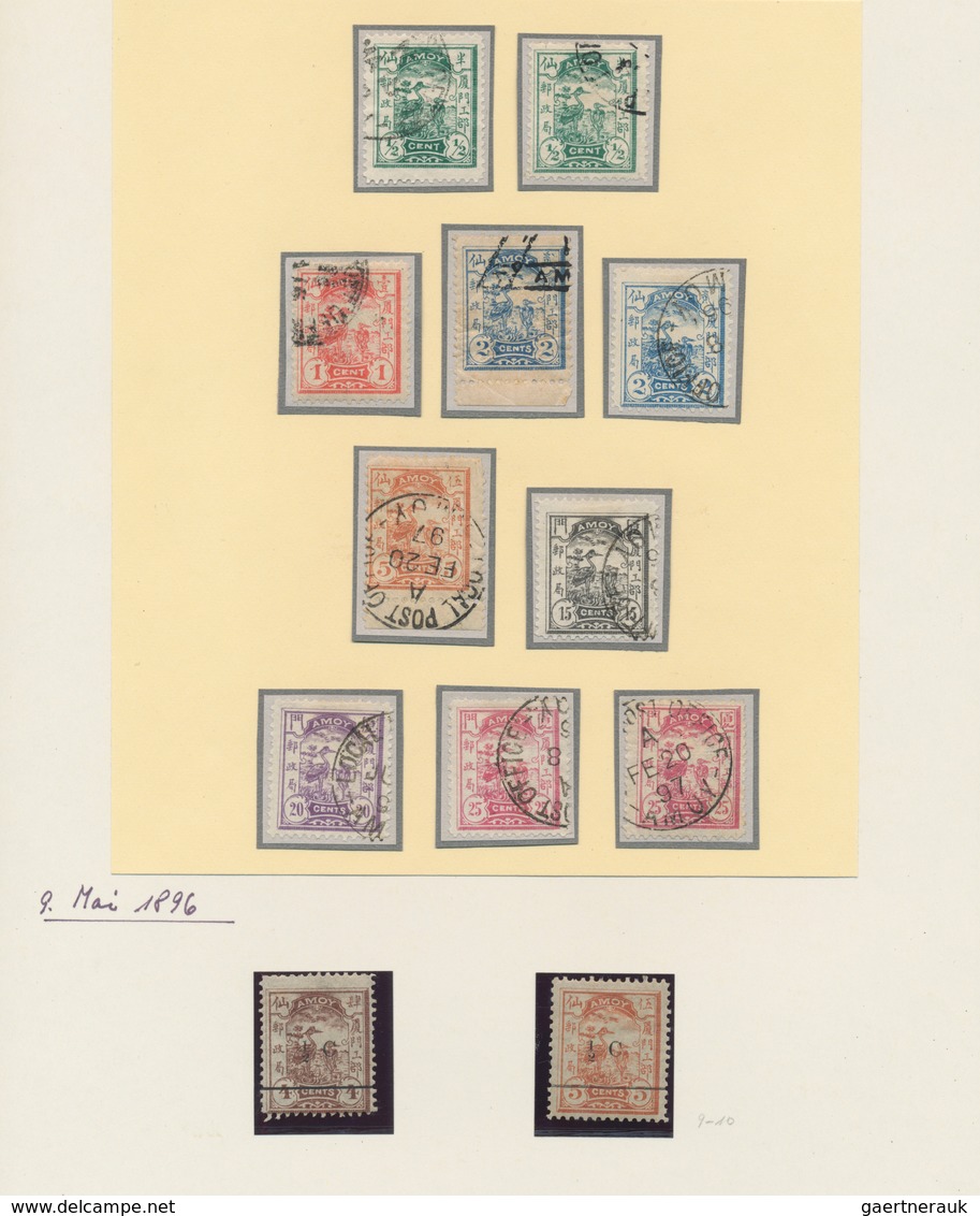 China - Lokalausgaben / Local Post: 1893/97 (ca.), Amoy-Wuhu, Mint And Used Collection In Hingeless - Autres & Non Classés