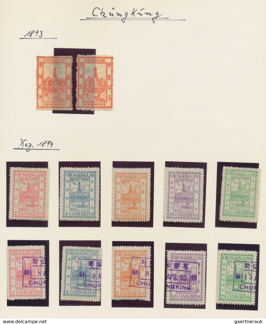 China - Lokalausgaben / Local Post: 1893/97 (ca.), Amoy-Wuhu, mint and used collection in hingeless