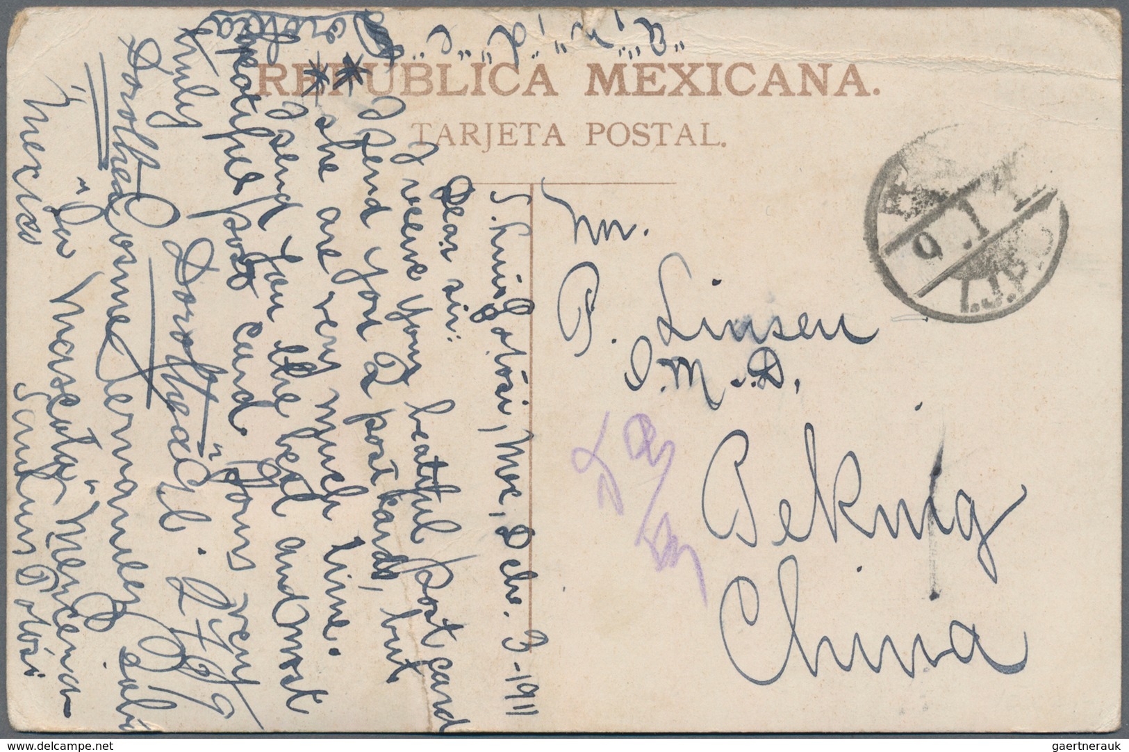 China - Incoming Mail: 1898-1911, 12 Covers And Postcards To China With Interesting Postmarks And Da - Other & Unclassified
