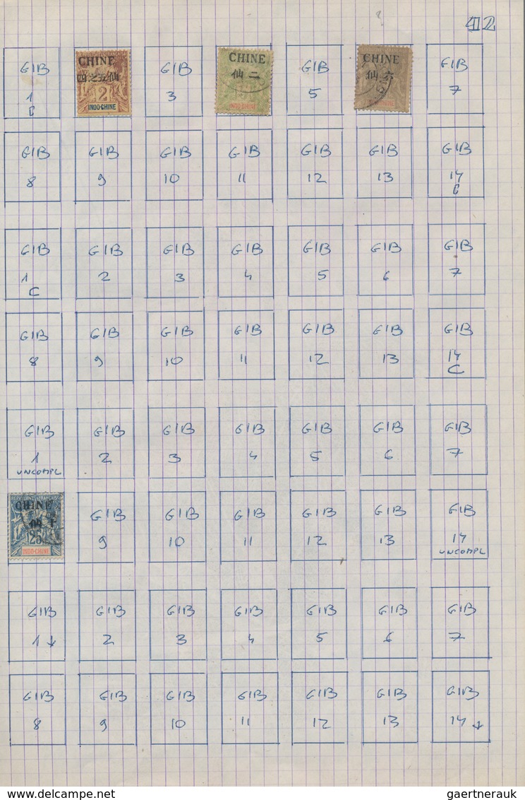 China - Fremde Postanstalten / Foreign Offices: 1880/1922 (ca.), German offices inc. forerunners, Fr