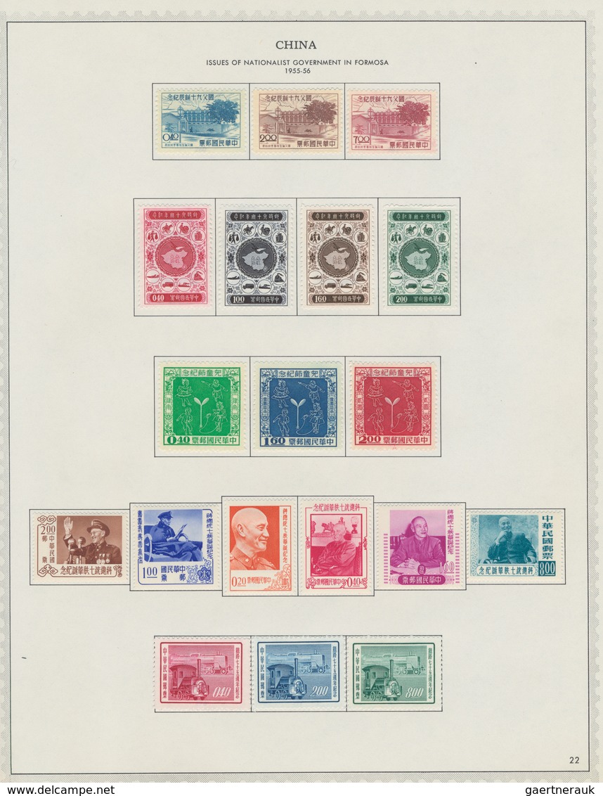 China - Taiwan (Formosa): 1945/80, mint (inc. NG as issued) and few used on Minkus pages, inc. sets