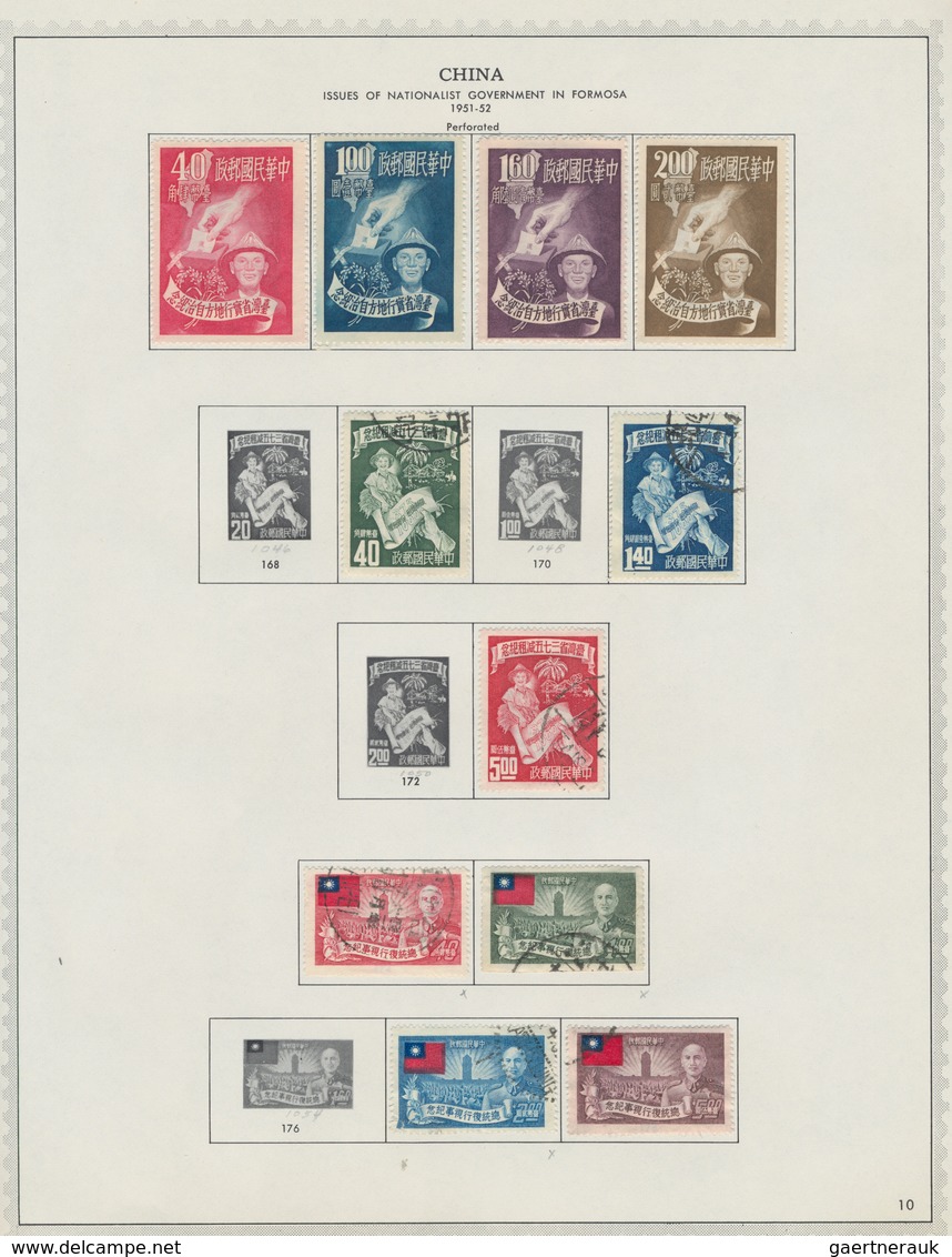 China - Taiwan (Formosa): 1945/80, mint (inc. NG as issued) and few used on Minkus pages, inc. sets