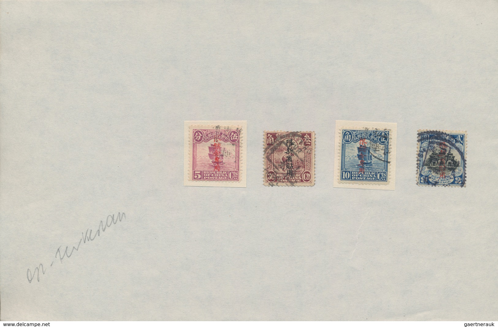 China - Volksrepublik: 1897/1950 (ca.), Collection Of Approx. 900 Stamps In Small Box, Start From Th - Autres & Non Classés
