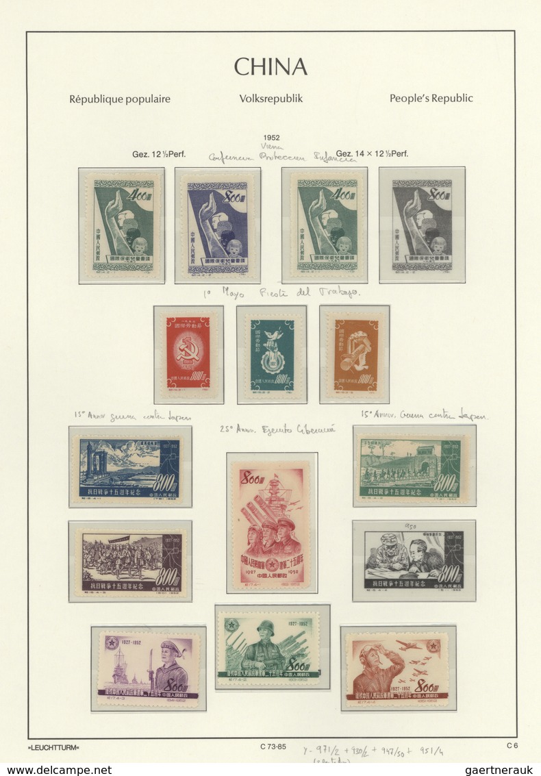 China - Volksrepublik: 1949/2013, largely complete collection of the PRC, including a number of s/s,