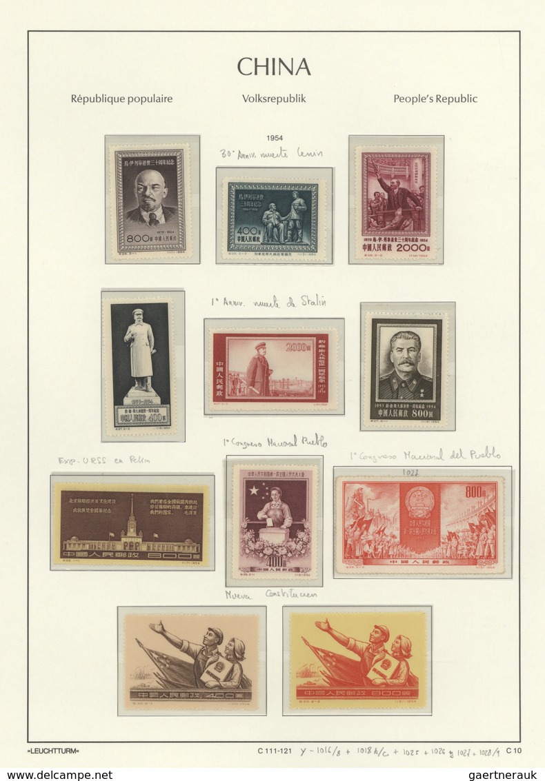 China - Volksrepublik: 1949/2013, largely complete collection of the PRC, including a number of s/s,