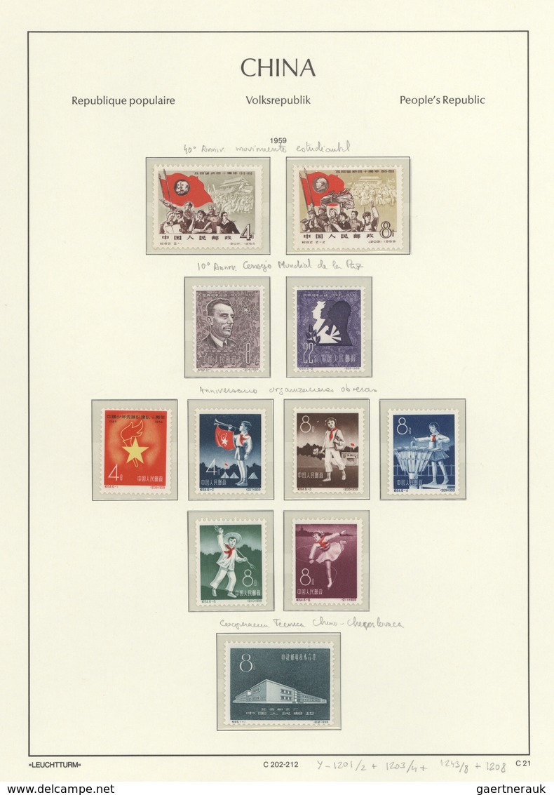 China - Volksrepublik: 1949/2013, largely complete collection of the PRC, including a number of s/s,