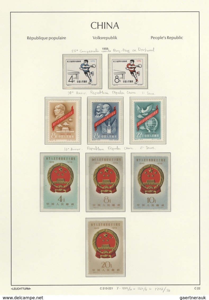 China - Volksrepublik: 1949/2013, largely complete collection of the PRC, including a number of s/s,