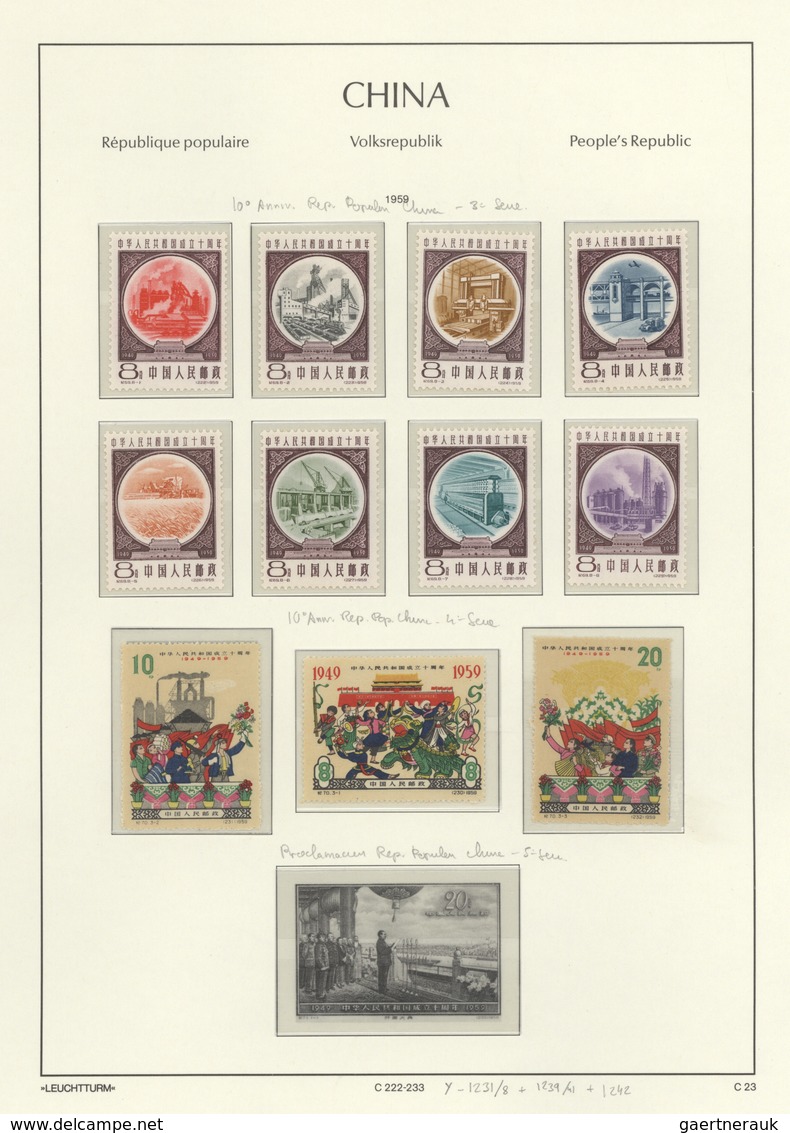 China - Volksrepublik: 1949/2013, largely complete collection of the PRC, including a number of s/s,