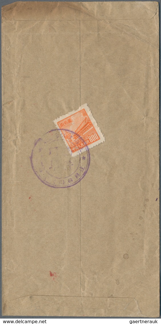 China - Volksrepublik: 1950/86, TPO inland markings: railway covers (8), cards (9); ship p.o. markin