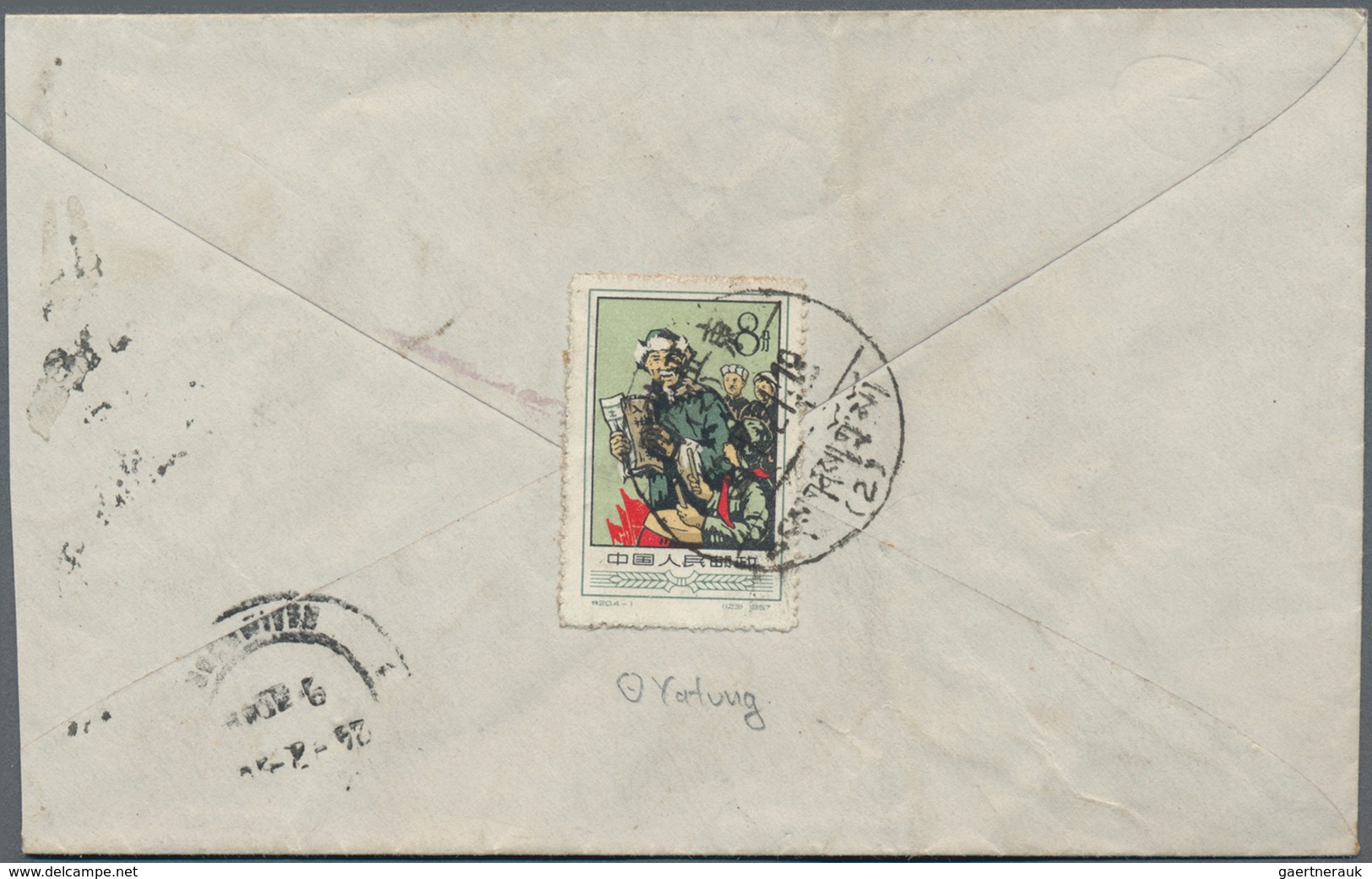 China - Volksrepublik - Besonderheiten: 1956/72, Used In Tibet, Covers (8 + 2 With Stamps Fallen Off - Otros & Sin Clasificación