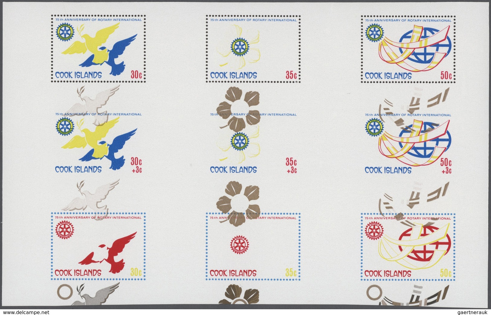 Cook-Inseln: 1967/1994 (ca.), duplicated accumulation in large box with mostly IMPERFORATE single st